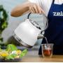 Zelmer ZCK7940 bollitore elettrico 1,5 L 2200 W Acciaio inox, Bianco