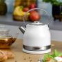 Zelmer ZCK7940 electric kettle 1.5 L 2200 W Stainless steel, White