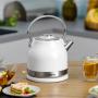 Zelmer ZCK7940 electric kettle 1.5 L 2200 W Stainless steel, White