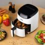 Zelmer ZAF3551W friteuse Unique 3,5 L Autonome 1200 W Friteuse sans huile Noir, Blanc