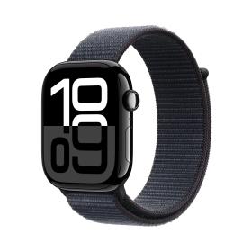 Apple Watch Series 10 GPS + Cellular 46mm Jet Black Aluminium Case with Ink Sport Loop