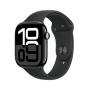 Apple Watch Series 10 OLED 46 mm Numérique 416 x 496 pixels Écran tactile Noir Wifi GPS (satellite)