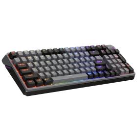 Cooler Master MK770 clavier Jouer USB + RF Wireless + Bluetooth QWERTY Anglais américain Noir, Gris