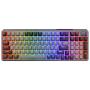 Cooler Master MK770 clavier Jouer USB + RF Wireless + Bluetooth QWERTY Anglais américain Noir, Gris