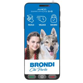 Brondi Amico Smartphone S+B Nero 14,5 cm (5.7") Doppia SIM Android 12 Go edition 4G USB tipo-C 2 GB 16 GB 2800 mAh