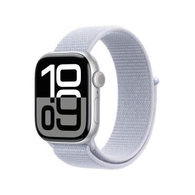 Apple Watch Series 10 OLED 42 mm Digital 374 x 446 Pixeles Pantalla táctil Plata Wifi GPS (satélite)