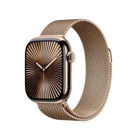 Apple Watch Series 10 OLED 42 mm Digitale 374 x 446 Pixel Touch screen 4G Oro Wi-Fi GPS (satellitare)