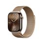 Apple Watch Series 10 GPS + Cellular 42mm Gold Titanium Case with Gold Milanese Loop