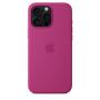 Apple Coque en silicone avec MagSafe pour iPhone 16 Pro Max - Fuchsia