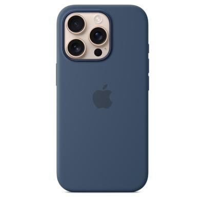 Apple iPhone 16 Pro Silikon Case mit MagSafe – Denim