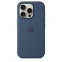 Apple iPhone 16 Pro Silikon Case mit MagSafe – Denim