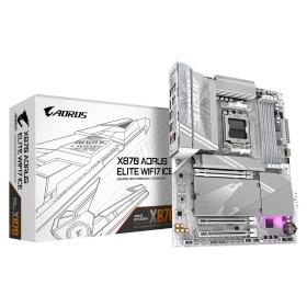 GIGABYTE Placa base X870 A ELITE WF7 ICE - Compatible con CPUs AMD Ryzen 9000, VRM digital de 16+2+2 fases, hasta 8000MHz DDR5