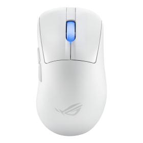 ASUS ROG Keris II Ace Wireless AimPoint White ratón Juego mano derecha RF Wireless + Bluetooth + USB Type-A Óptico 42000 DPI