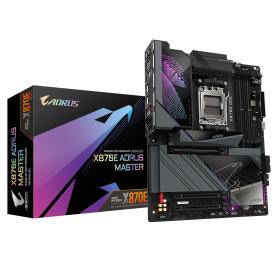 GIGABYTE X870E AORUS MASTER-Mainboard - Unterstützt AMD Ryzen 9000 CPUs, 16+2+2 Phasen Digital-VRM, bis zu 8200MHz DDR5 (OC),