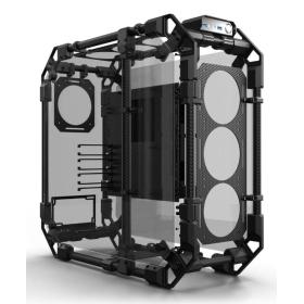 Alphacool Apex Skeleton Full Tower Negro, Carbono