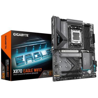 GIGABYTE Carte Mère X870 EAGLE WIFI7 - Prend en charge les processeurs AMD Ryzen 9000, VRM à 14+2+2 phases, jusqu'à 8000MHz