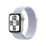 Apple Watch SE GPS 40mm Silver Aluminium Case with Blue Cloud Sport Loop