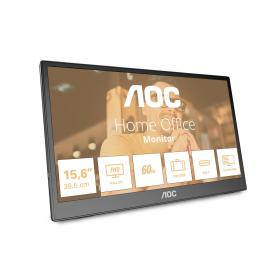 AOC T2 16T3EA pantalla para PC 39,6 cm (15.6") 1920 x 1080 Pixeles Full HD Negro