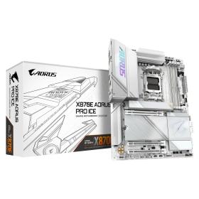 GIGABYTE Carte mère X870E AORUS PRO ICE - Prend en charge les processeurs AMD Ryzen 9000, VRM numérique 16+2+2 phases, jusqu'à