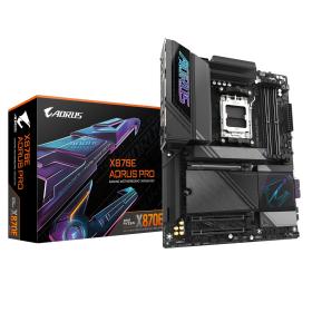 GIGABYTE X870E AORUS PRO-Mainboard - Unterstützt AMD Ryzen 9000 CPUs, 16+2+2 Phasen Digital-VRM, bis zu 8000MHz DDR5 (OC),