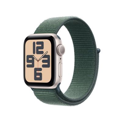 Apple Watch SE GPS 40mm Cassa Alluminio Galassia con Verde Lago Sport Loop