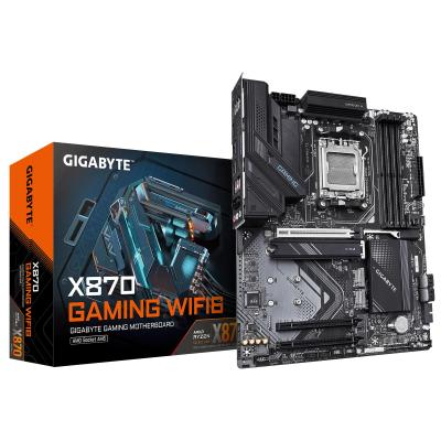 GIGABYTE X870 GAMING WIFI6 Motherboard - Supports AMD Ryzen 9000 CPUs, 8+2+2 phases VRM, up to 8000MHz DDR5 (OC), 1xPCIe 5.0 +