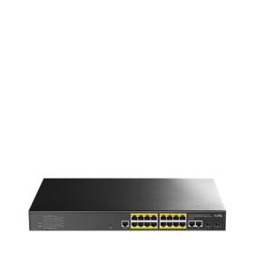 Cudy GS2018PS2 Gestionado L2 Gigabit Ethernet (10 100 1000) Energía sobre Ethernet (PoE) 1U Negro