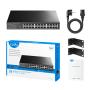 Cudy GS1024 network switch Gigabit Ethernet (10 100 1000) Black