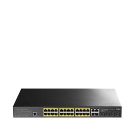 Cudy GS2028PS4 Managed L2 Gigabit Ethernet (10 100 1000) Power over Ethernet (PoE) 1U Schwarz