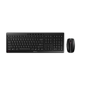 CHERRY Stream Desktop Recharge clavier Souris incluse Universel RF sans fil QWERTY Anglais Noir