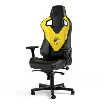 noblechairs EPIC BVB Silla para videojuegos de PC Asiento acolchado Negro, Amarillo