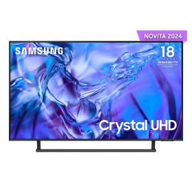 Samsung TV Crystal UHD 4K 50” UE50DU8570UXZT Smart TV Wi-Fi Titan Gray 2024, Processore Crystal 4K, 4K Upscaling, AirSlim