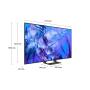 Samsung TV Crystal UHD 4K 50” UE50DU8570UXZT Smart TV Wi-Fi Titan Gray 2024, Processore Crystal 4K, 4K Upscaling, AirSlim