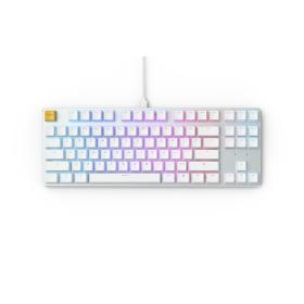 Glorious PC Gaming Race GMMK teclado Juego USB QWERTY Internacional de EE.UU. Plata, Blanco