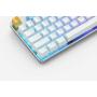 Glorious PC Gaming Race GMMK teclado Juego USB QWERTY Internacional de EE.UU. Plata, Blanco