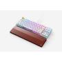 Glorious PC Gaming Race GMMK teclado Juego USB QWERTY Internacional de EE.UU. Plata, Blanco