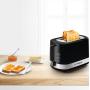 Bosch TAT6A513 Toaster 2 Scheibe(n) 800 W Schwarz, Edelstahl