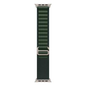 Apple 49mm Dark Green Alpine Loop - Medium - Natural Titanium Finish