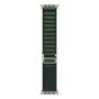 Apple 49mm Dark Green Alpine Loop - Medium - Natural Titanium Finish