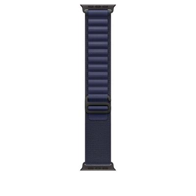 Apple 49mm Navy Alpine Loop - Medium - Black Titanium Finish