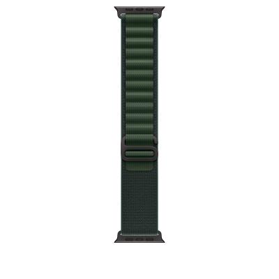 Apple 49mm Dark Green Alpine Loop - Medium - Black Titanium Finish