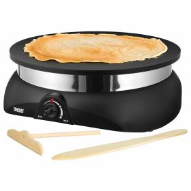 Unold 48155 appareil à crêpes 1 crèpe(s) 1250 W Noir, Acier inoxydable