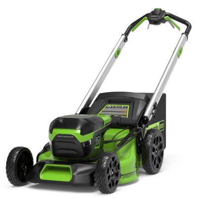 Greenworks 2514207 tondeuse à gazon Marcher derrière un tracteur tondeuse Batterie Noir, Vert