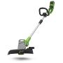 Greenworks G24LT30M 40 cm Battery Black, Green, Silver