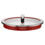 WMF 8900541252 coperchio per pentola Rotondo Rosso, Acciaio inox