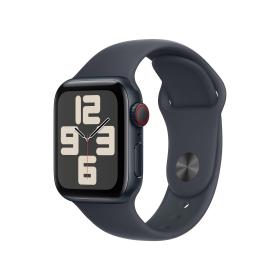 Apple Watch SE GPS + Cellular 40mm Cassa Alluminio Mezzanotte con Mezzanotte Sport Band - S M