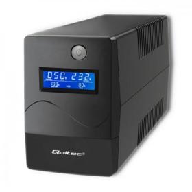 Qoltec Monolith alimentation d'énergie non interruptible Double-conversion (en ligne) 0,45 kVA 240 W 2 sortie(s) CA