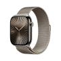 Apple Watch Series 10 GPS + Cellular 46mm Natural Titanium Case with Natural Milanese Loop - M L