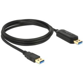 DeLOCK 1.5m, USB 3.0-A - USB 3.0-A USB Kabel USB 3.2 Gen 1 (3.1 Gen 1) 1,5 m USB A Schwarz