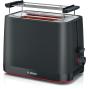 Bosch TAT3M123 toaster 2 slice(s) 950 W Black